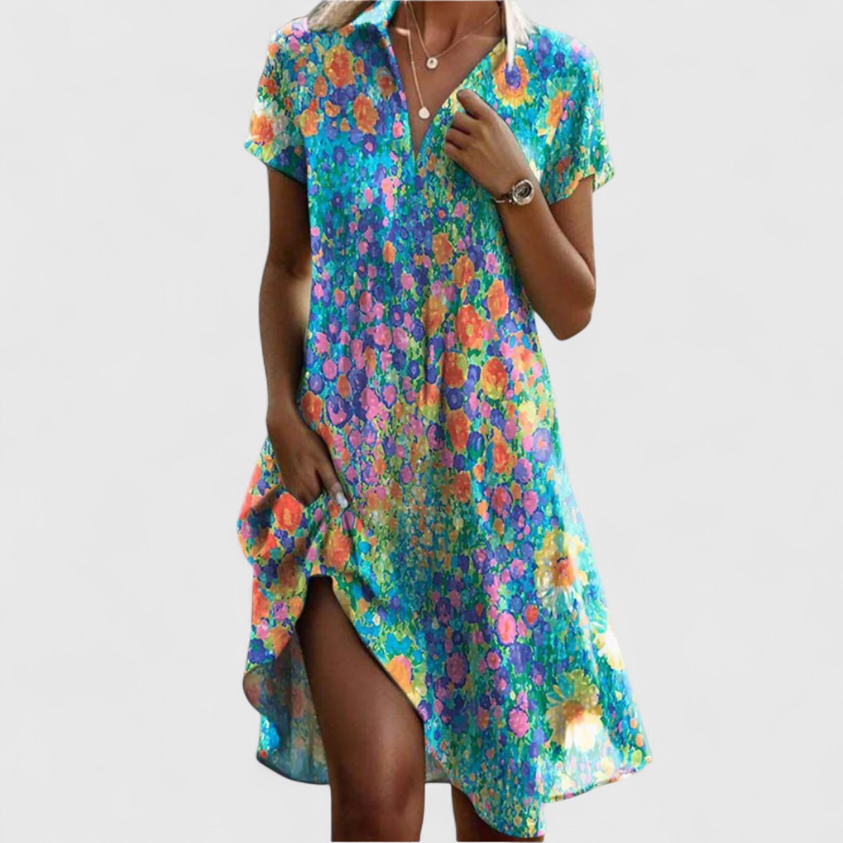 Women's Glamorous Dress in Multicolor