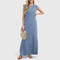 Marian Elegant Maxi Dress in Blue