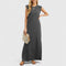 Marian Elegant Maxi Dress in Gray