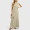 Marian Elegant Maxi Dress in Beige