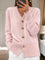 Women's Elegant Knit Cardigan in Pink