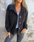 Women's Cozy Textured Coat in Black