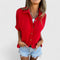 Women's Elegant Blouse – Harmony in Red