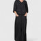 Zaryphina Comfortable Two-Piece Set in Black