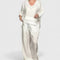 Zaryphina Comfortable Two-Piece Set in White