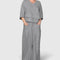 Zaryphina Comfortable Two-Piece Set in Gray