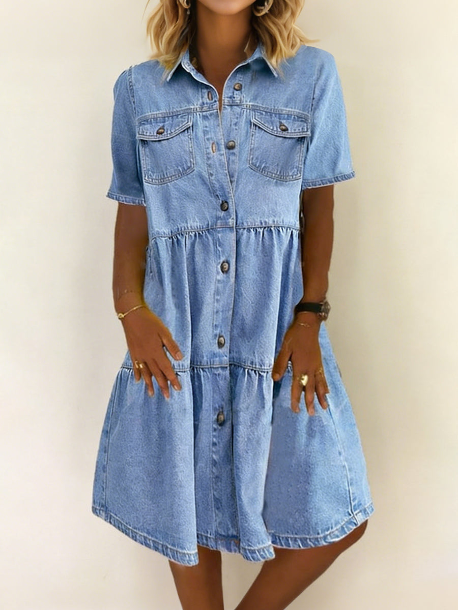Sabrina Casual Denim Dress, photo 5