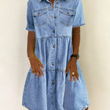Sabrina Casual Denim Dress, photo 5