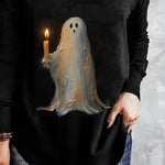 Women's Ghost Candle V-Neck Tee, photo 3