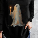 Women's Ghost Candle V-Neck Tee, photo 3