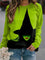 Women's Green Witch Color-Block Sweatshirt