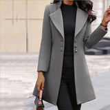 Women's Fabric Coat in Gray