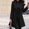 Women's Fabric Coat in Black
