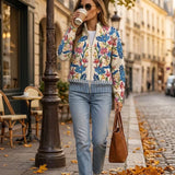 Women's Garden Floral Zip Cardigan, photo 2