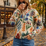 Women's Garden Floral Zip Cardigan, photo 3