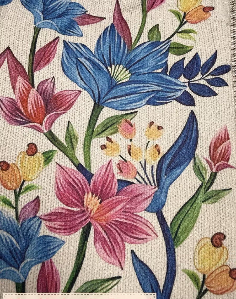 Women's Garden Floral Zip Cardigan, photo 5