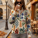 Women's Garden Floral Zip Cardigan, photo 6