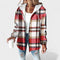 Women's Elegant Overshirt Jacket in Red