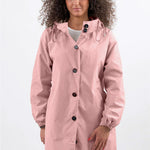 Women's Oversized Water-Repellent Windbreaker in Pastel Pink