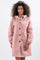 Women's Oversized Water-Repellent Windbreaker in Pastel Pink