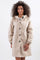 Women's Oversized Water-Repellent Windbreaker in Beige