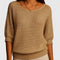 Women's Effortless Knit Sweater in Beige