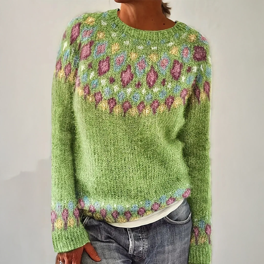Mia Vintage-Inspired Island Sweater
