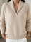Léa V-Neck Sweater in Cream