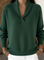 Léa V-Neck Sweater in Green