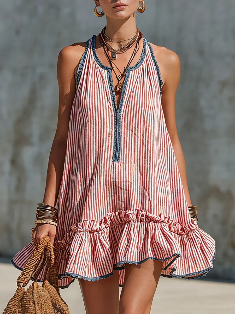 Women's Sleeveless Striped Mini Dress, photo 11