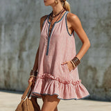 Women's Sleeveless Striped Mini Dress, photo 4