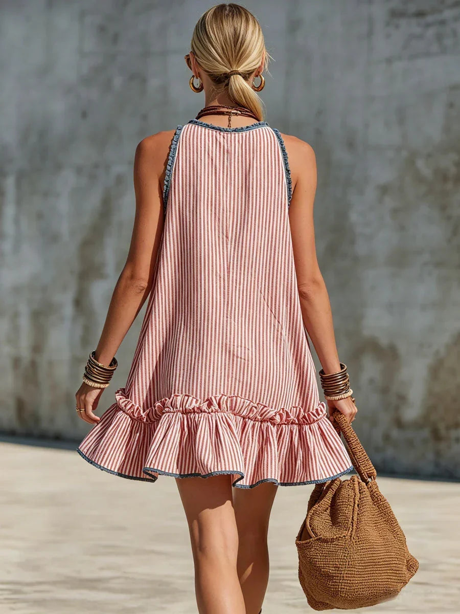 Women's Sleeveless Striped Mini Dress, photo 10