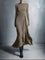 Women's Maxi Dress with Side Knot – Naomie in Khaki