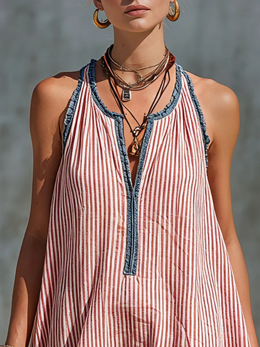 Women's Sleeveless Striped Mini Dress, photo 9