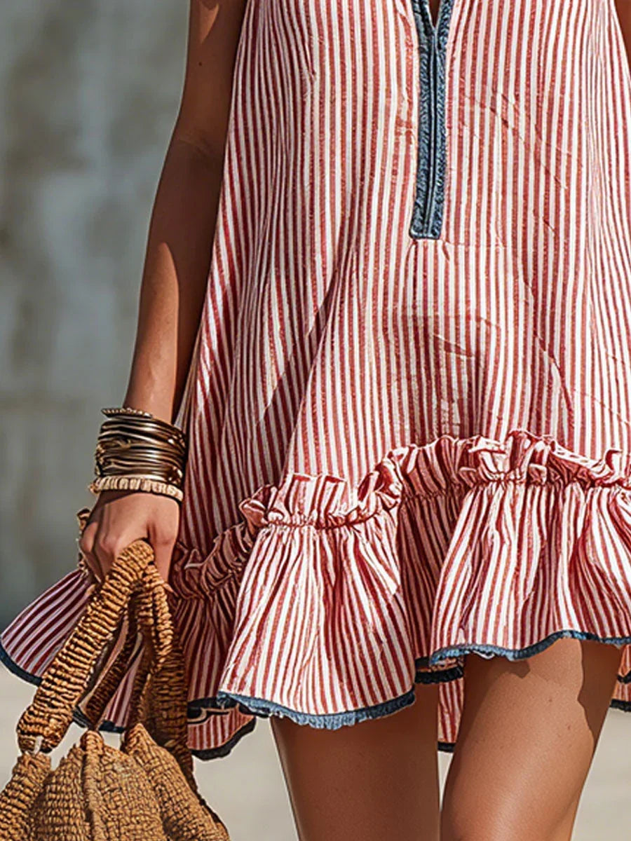 Women's Sleeveless Striped Mini Dress, photo 8
