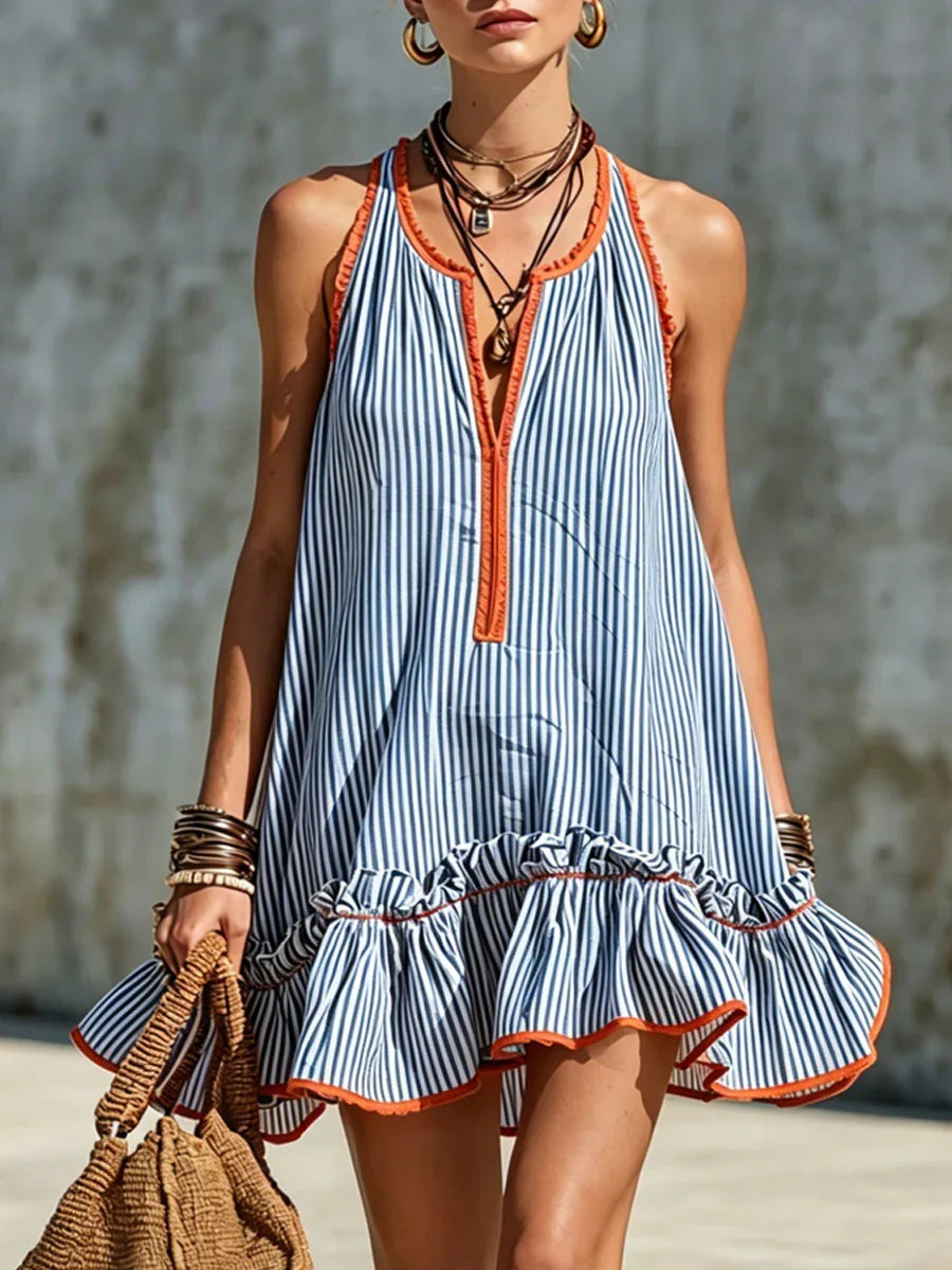 Women's Sleeveless Striped Mini Dress, photo 5