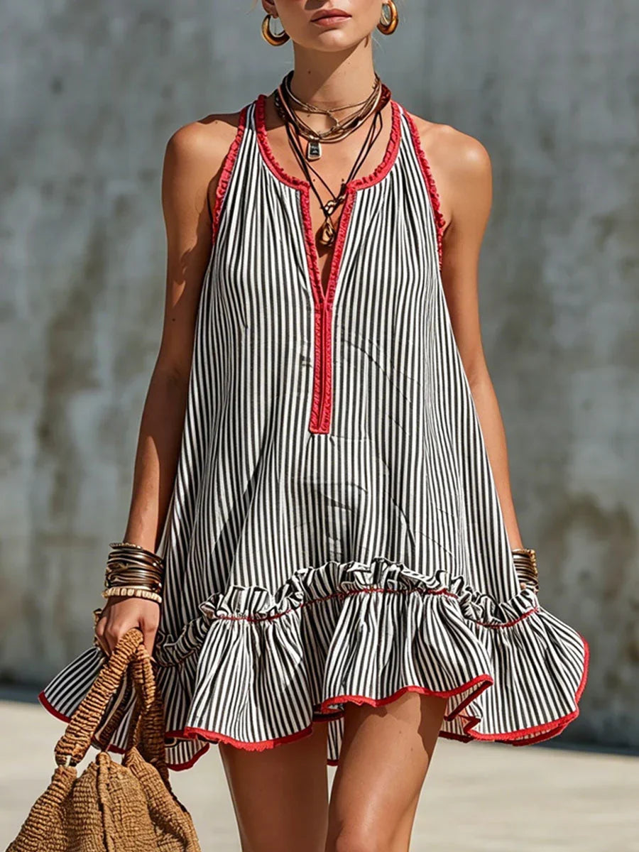 Women's Sleeveless Striped Mini Dress, photo 7