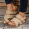 Malibu Comfort Sandals in Beige