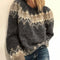 Samantha Classic Icelandic Knit Sweaters in Black