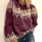 Women's Cozy Mohair Sweater in Red