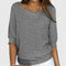 Women's Effortless Knit Sweater in Gray