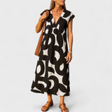 Women's Flowing V-Neck Dress