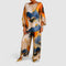Monica Elegant Two-Piece Set in Navy Blue