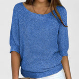 Women's Effortless Knit Sweater in Blue