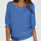 Women's Effortless Knit Sweater in Blue