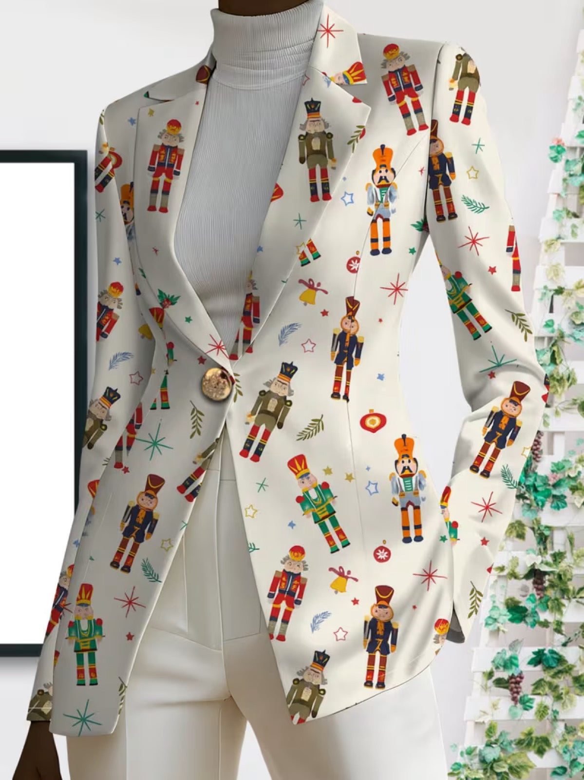 Women's Nutcracker Print Blazer, photo 4