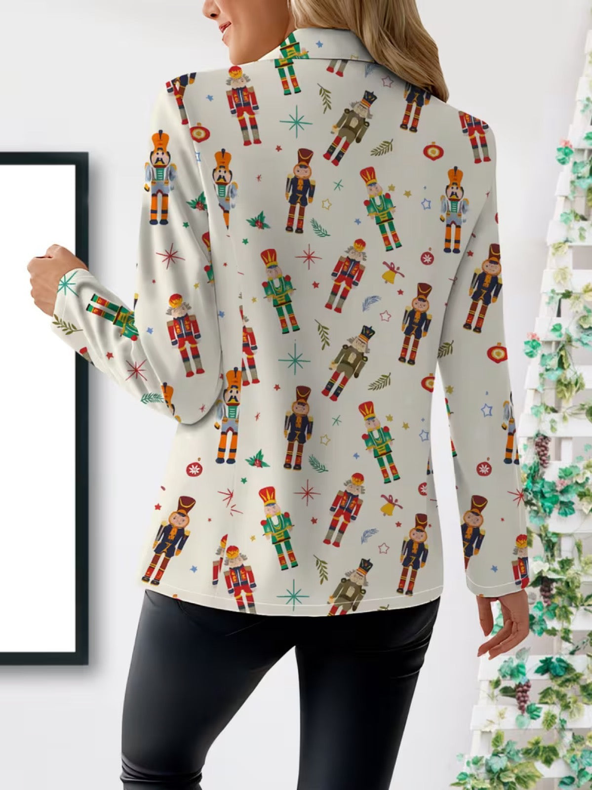 Women's Nutcracker Print Blazer, photo 5