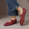 Women's High-Vamp Mary Jane Flats in Claret