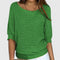 Women's Effortless Knit Sweater in Dark Green