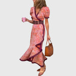 Sydney Elegant Maxi Dress in Pink
